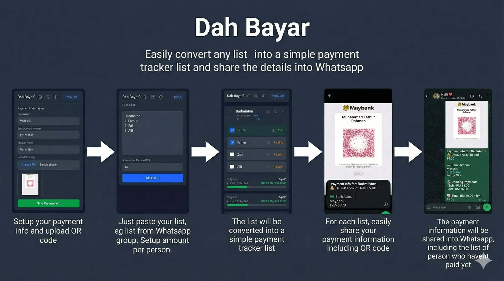 Dah Bayar - Payment Tracker for Groups