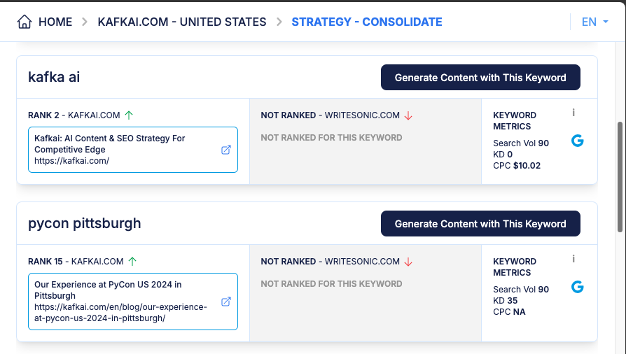 Consolidate Strategy