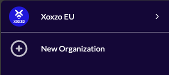 Organization switcher in the sidebar