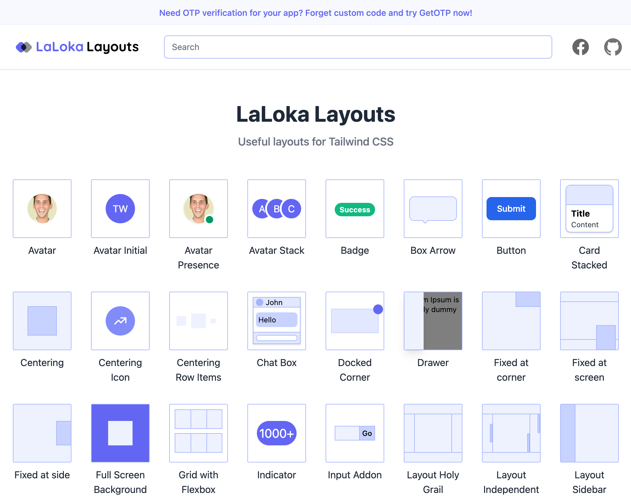 Tailwind Layout Home