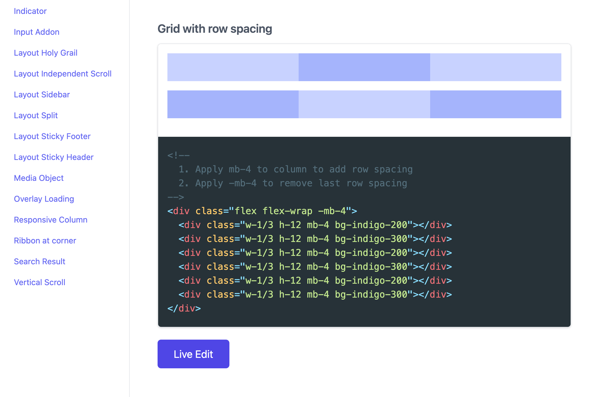 Tailwind Layout View